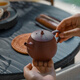 Wanqiantang (Edenus) purple clay teapot, handmade Yixing purple clay teapot, high-end Kung Fu tea set 225ml, a harmonious atmosphere