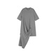 
JNBY [Same Model in Shopping Mall] 25 summer new dress A-shaped short-sleeved round neck 5P6G12350 072/Medium miscellaneous gray XS