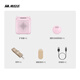 Melada Wireless Lavalier Little Bee Loudspeaker Teacher's Special Megaphone Teacher Classroom Speaker Anti-Howling Guide Outdoor Portable A6 Button Lavalier Version Sakura Pink
