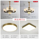 Opp's new Chinese dustproof chandelier home atmospheric living room lamp modern simple dining room lamp Zen warm bedroom LED lamp 9902-6 head