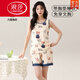 Langsha (Langsha) pijama integrado con pecho de pala para mujeres en verano algodón puro de algodón delgada de verano Summer sin mangas para el hogar al aire libre con tapa del chaleco de la almohadilla de cofre-Y9859 XL Mujeres recomendadas 120-130Jin [Jin equivale a 0.5 kg]