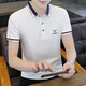 Hailan Summer Trendy Lapel Herren T-Shirt Polo Shirt Business Cason Cotton Collar Kurzärärmelte Herren T-Shirt Kleidung Qy671 Schwarz 4xl