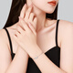 Chao Acer Bow Platinum Bracelet Women's PT950 Platinum Bracelet Stacked Birthday Gift Priced Labor Cost 380 Yuan 3.65g, Chain Length Approximately 16cm + Tail Chain