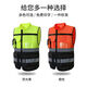 Oluoxun leader reflective vest multifunctional safety vest motorcycle riding construction site work clothes printing duty fluorescent yellow and black (10 pieces)