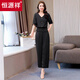 Hengyuanxiang Chiffon Pantalones de patas anchas Conjunto 2025 NUEVO TEMPERAMENTO DE MODA DE SUMERA CASA CASA DE MODIA Reduce de dos piezas para mujeres. Big Red [set] m [sugerir 100 Jin [Jin equivale a 0.5 kg] a continuación]