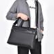 MOEPEQDAISHU Briefcase Men's Handbag Business Shoulder Messenger Bag Large Capacity Casual Commuting New Trendy Backpack Computer Bag Elegant Black 14 inches