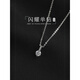 Centenary-old Fenxiang S999 Pure Silver Single Diamond Necklace Women's Light Luxury Niche Design Necklace 2025 New Style Simple Single Diamond Necklace S999 Pure Silver