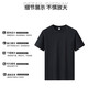Heavyweight pure cotton short-sleeved T-shirt men's high-end solid color printed casual basic style inner half-sleeved base shirt White XL 140-155Jin [Jin equals 0.5 kg]