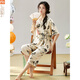 Modal Pyjamas für Frauen im Sommer 2025 Neue chinesische Kurzärmer-Anzug chinesische Stil-Kumpelhose können außen mit dünnem Stil Casual Y9902 m getragen werden (empfohlen 75-95jin [Jin entspricht 0,5 kg])
