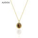 AJIDOU Ajidou necklace birthday gift, fashionable and simple temperament tiger eye stone pendant necklace for girlfriend and wife