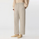 JNBY [Same Model in Shopping Mall] 25 summer new casual pants loose 5P4E13540 212/light gray khaki XS