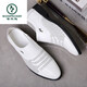 Zapatos de cuero blanco de carpintero zapatos de agujero para hombres de verano