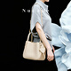 Nucelle [Nuevo producto] Nunucelle Flower Basket One-Hohor Crossbody Bag 2025 NUEVO estilo Cesta Sense Handheld Water Apricot de arroz glutinoso (clásico)