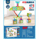 Children's toys color window magnetic piece building blocks magnetic parking lot castle scene assembly early education gift box CH1049 parking lot building magnetic building blocks [