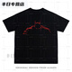 
TYBURNOFF M disappearing Batman print short-sleeved T-shirt Retro heavyweight men and women loose versatile tops Black short-sleeved (front and rear D9918) XL Recommended (150-170Jin [Jin equals 0.5 kg])