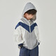 Duoduojia [Geometrische drei Symbole] Jungen Sommerleichter Jacke Kinder im Freien mit Kapuze mit Kapuze Kleidung Kleidung für Kinder Kleidung Mücken Anti-Luft-Konditionierung Hemd