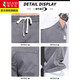 Pájaros carpinteros jeans frescos pantalones casuales de seda para hombres para hombres del verano delgada pierna ancha de patas rectas de patas rectas tensión de tensión larga 1d02/1048 gris oscuro xl
