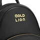 GOLDLION G+金利来【节日好礼】女包牛皮小巧双肩背包萌趣迷你双肩包休闲轻便 黑色 16.5*8*20cm