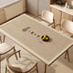 Wasabi style anti-scalding dining table mat cute and fun animal light luxury table cloth waterproof oil-proof tea table table top protection mat Leather-[ZD11932] Light time 90*150cm