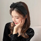 Bai Shilin's high-end high-ceiling headband for women 2025 new high-end headband face wash headband wide-brimmed hairpin headwear black