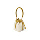 Calvin Klein Kleiner CK modische einfache PU-Bucket-Tasche One-Shoulder Handtasche Kleine Frauen mehrfarbige Senf Tan M Geschenkbox