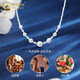 CHINA GOLD 925 silver broken silver pearl necklace light luxury niche sterling silver lock Valentine's Day birthday gift for girlfriend and wife when/next day delivery* broken silver pearl necklace-s925 brand gift box