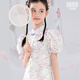 Duomiaowu girls dress Hanfu children's skirt summer clothes June 1st children's day gauze skirt girls new Chinese style skirt princess QLH11950 Wan Zi 120