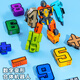 Yiqianjin digital deformation robot plus size combined building block children's educational toys for boys aged 3-6 years old [multiple][dividend] combination