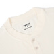 Simwood/Simple Wooden Men's Clothing [Estilo combinado] 250g Leica Waffle Henry Collar Camiseta de manga corta Hombres SN120082 Marfil White L (sugerido 126-140Jin [Jin equivale a 0.5 kg])