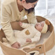 
DUTRIEUX baby basket portable safe sleeping basket baby carry cradle newborn discharge basket foldable mobile sleeping basket khaki bear baby basket [without mat] 0-6 months available 70*40*25 cm/load bearing 25 cm Jin [Jin equals 0.5 kg]