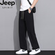 Jeep Spirit Straight Pantalon Men's Summer New Style Trendy Loose Casual Colted Pantals Sports Pantalage Sport Ice Silk Pantalon à séchage rapide Men Black Jk6636 Convient pour plusieurs scènes xl Tableau de taille recommandée