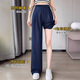 JOYNCLEON (JOYNCLEON) Tennis maternity jeans spring and summer thin styles outside with wide-leg pants not strangled belly small maternity suit dark blue L