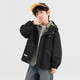 Duojia Waterproof Thin Velvet Soft Shell Jacket Boys' Jacket 2025 Spring and Autumn Children's Warm Mountaineering Clothing Medium and Large Children's Tops