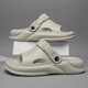 
Li Yu's new slippers men wear non-slip and soft-soled sandals for outdoor driving dual-purpose sports beach Khaki 42-43