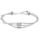 Beijing Gold Trading Center Co., Ltd. pt50 platinum bouncy bead fancy winding small waist bracelet adjustable Mobius broken silver bracelet about 11.08g