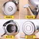 Extra thick stainless steel kettle large capacity whistle kettle teapot household induction cooker gas hot water commercial silver 8L