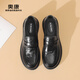 Aokang Men's Shoes 2025 Spring and Autumn New Business Casual Leather Shoes Men's Slip-On Loafers Comfortable Dad Commuting Shoes MT