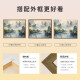 JPHZNB中式风景数字diy手填色感油彩涂色填充 X9740 4050套餐+L型外框四色可选/