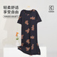 
Modal nightgown for women's summer short-sleeved pajamas 2025 new summer thin pregnant women's summer dress ZH14106 L (165)