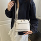 Bag Women 2025 Trendy Solid Color Retro einfache große Kapazität Neue Frühlings- und Sommer -Mode -Muster Single 6268 Weiß