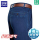 
Romon 2025 spring and summer new men's jeans high waist loose straight middle-aged and elderly casual pants thin trousers 3892 models deep blue [summer] thin 29 [waist circumference 2 feet 2]