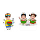 Yu Senyi's cute head shaking car ornaments customized small person avatar acrylic solar car-mounted jewelry, head shaking single 691 solar cells dual use