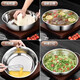 Stainless steel and basin kitchen baking household hot pot basin washing vegetables and egg soup pot basin waking basin cooking basin 32cm hot selling stainless steel and basin