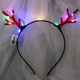 Colorful lights, luminous deer antlers headband, Internet celebrity elk headband, flashing headband, night market toys, street stalls, forest fairy photos, hairpins, dress up accessories, luminous antlers-red warm lamp
