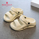 Montagut children's slippers, boys' shoes, summer sports non-slip sandals for children 6-12 years old, children's soft-soled beach shoes