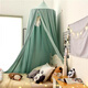 Dome bed curtain children's bed curtain windproof baby bedside blackout mosquito net ceiling bed tent hanging bed curtain princess style lake green cloth 8 meters yarn 10 meters
