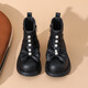 Mädchen Boots Kinder Martin Boots Herbst und Winter neuer Stil kleiner Mädchen Prinzessin Kurzstiefel Baby Lederstiefel Schüler modische Single -Stiefel Beige 28