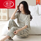 Langsha 2025 Coton Pyjama Femme Set Summer Coton Purs à manches courtes Panton Cartoon Corée Les vêtements de style coréen peuvent être usés en plein air en été Y9721 m (suggéré 75-95jin [Jin est égal à 0,5 kg]))
