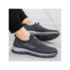 Adachiaki Lijian Old Man Shoes Mesh Summer Mesh Transportable Mamá y papá Zapatos Anti-Solas Casuales Ligeros Ligeros Breatables 9928 Negro (Modelo de hombres) 39 (245 mm)