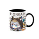Hanou Feibeng Estrella Ferrocarril Fengjin Sai Feier Copa de cerámica Taza circundante Copa de agua Copa de desayuno creativo Copa de escritorio Copa + cuchara + BoSter